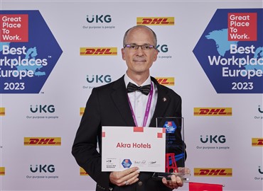 Akra Hotels, Great Place To Work Avrupa’nın En İyi İşvereni™  ünvanı Almaya Yeniden Hak Kazandı.